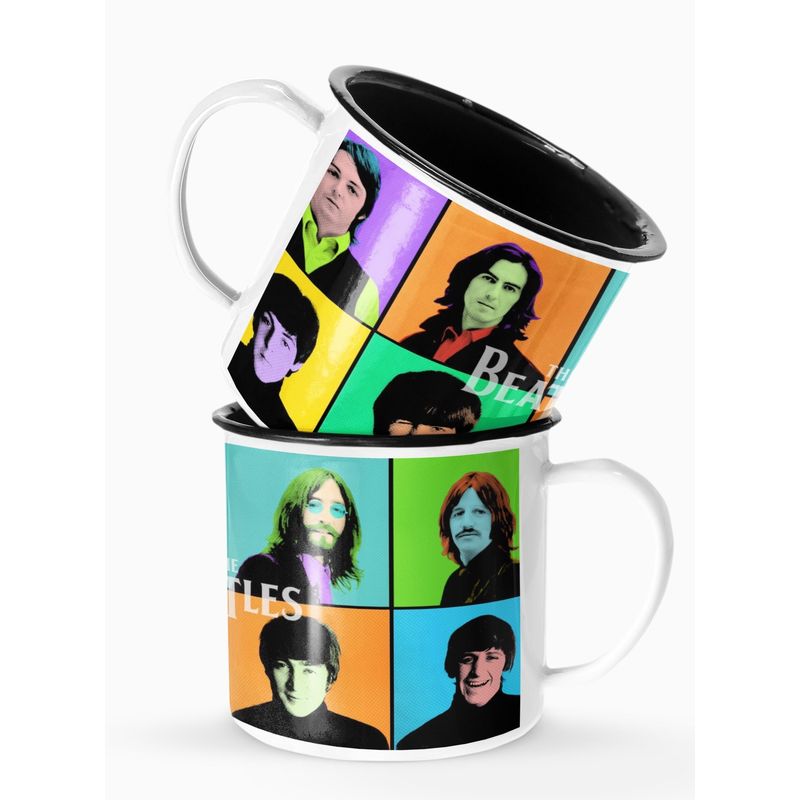 S/M - Taza Lechero Enlozado The Beatles