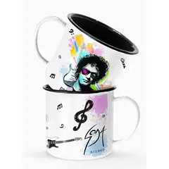 S/M - Taza Lechero Enlozado Soda Stereo Cerati