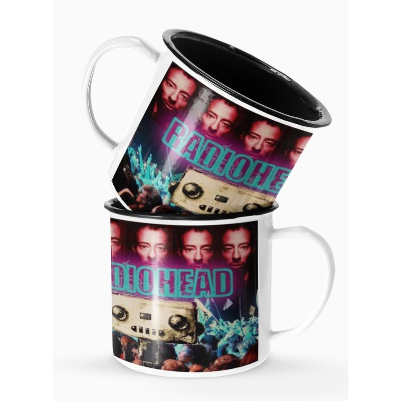 S/M - Taza Lechero Enlozado Radiohead
