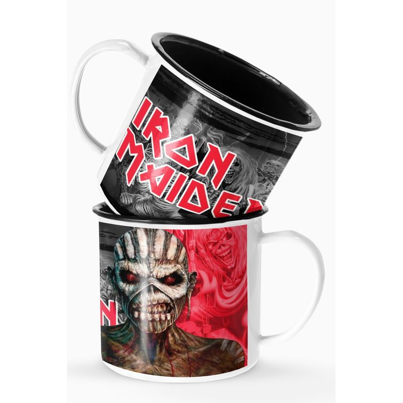 S/M - Taza Lechero Enlozado Iron Maiden