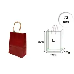 GENERICO - BOLSAS DE REGALO L 12 PCS
