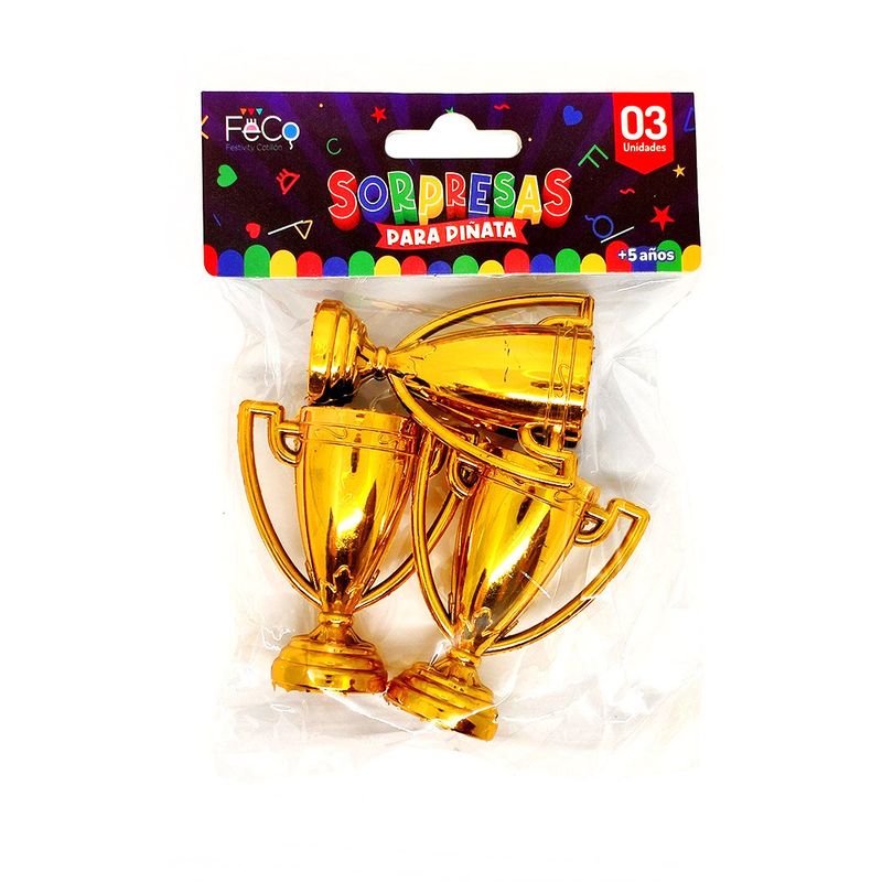 GENERICO - TROFEO DORADO X3 UNI
