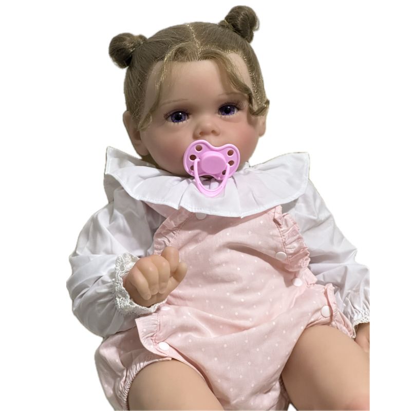 GENERICO - Muñeca Niña Reborn De Silicona Y Algodon Linda De 55 Cm