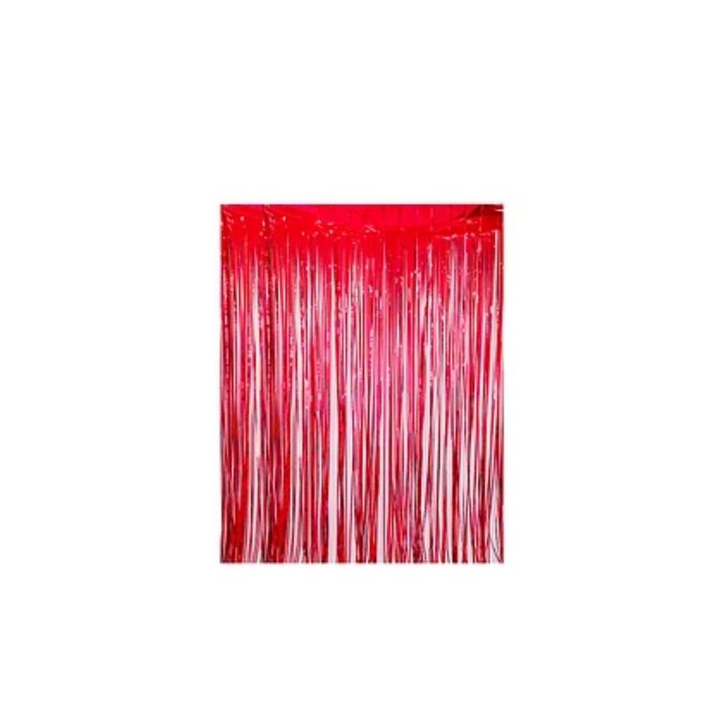 GENERICO - Cortina Metalica Roja 100x200cm