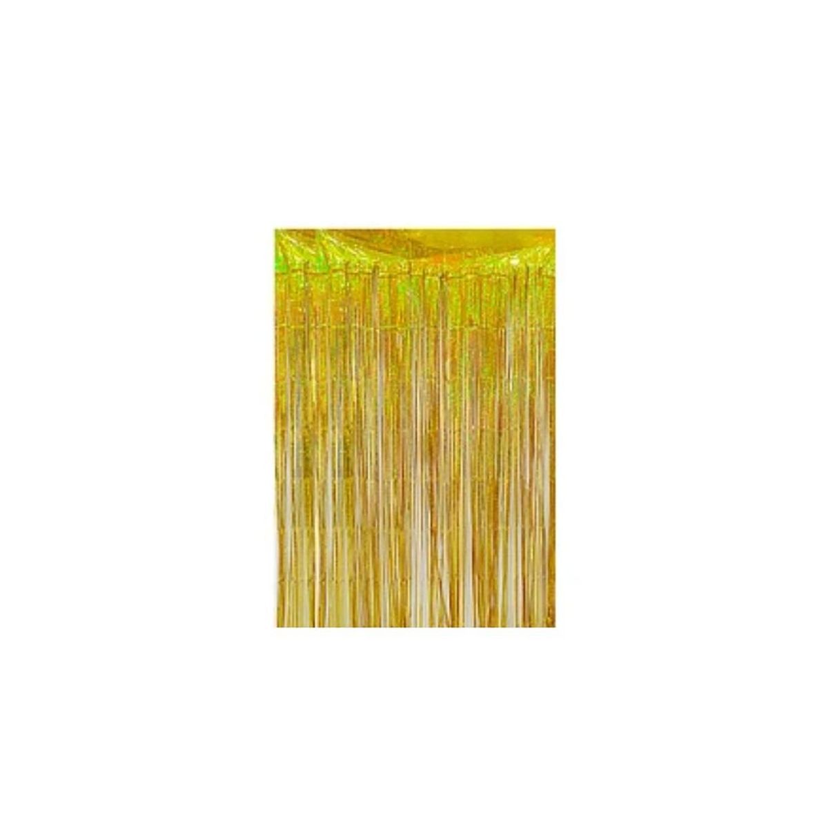 GENERICO - Cortina Holografica Dorada 100x200cm
