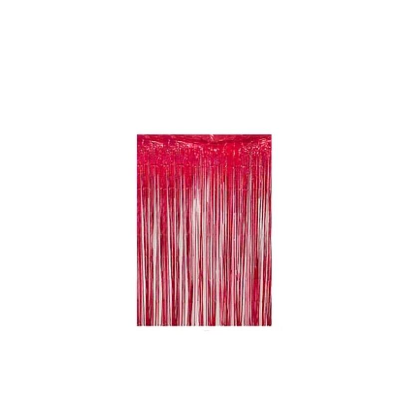 GENERICO - Cortina Holografica Roja 100x200cm