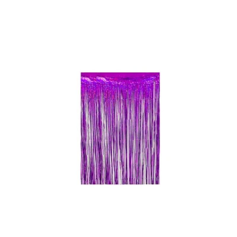 GENERICO - Cortina Holografica Morada 100x200cm