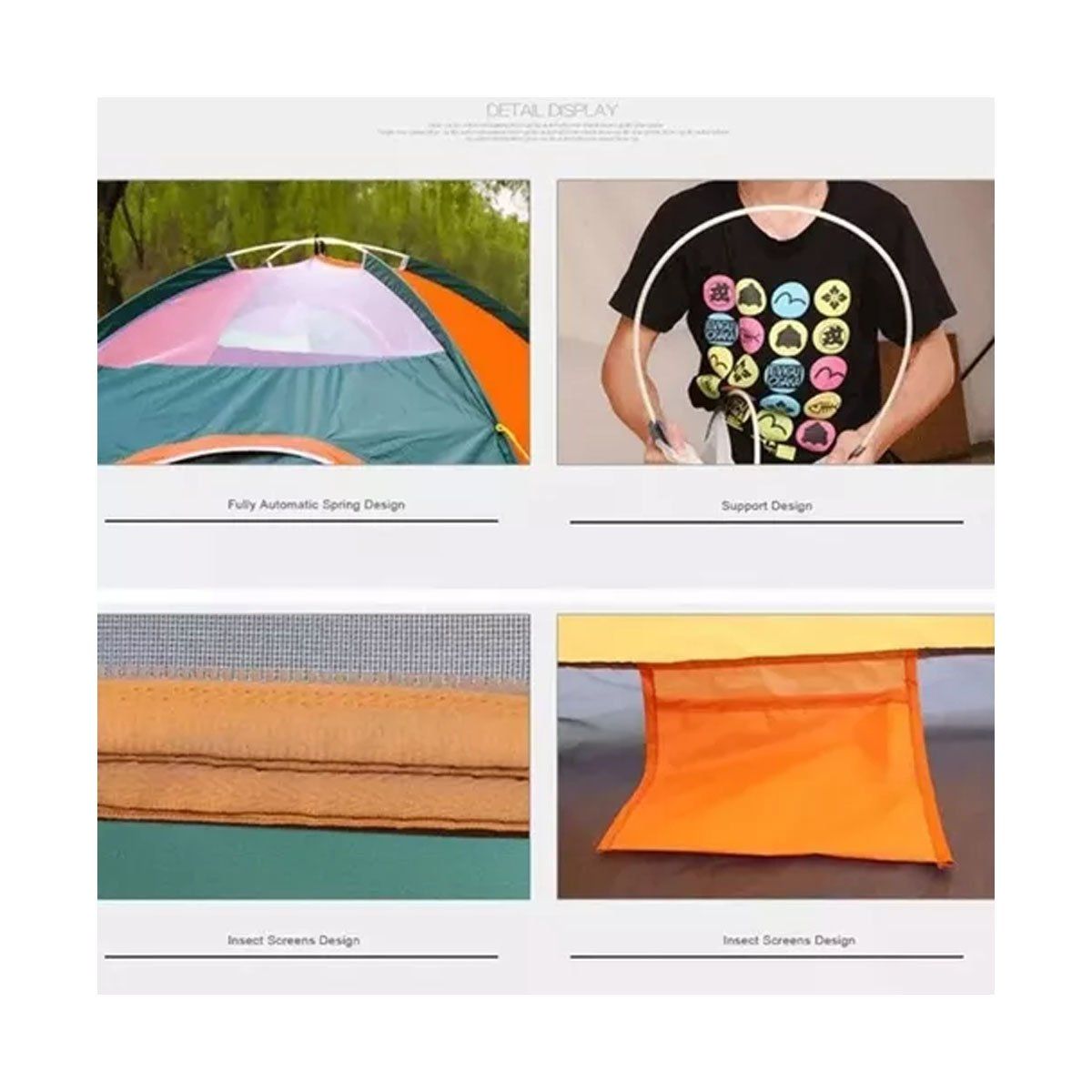 EDWINAYY - Tiendas Casa Campa?a 3 Personas/gran Espacio /fácil Instalar