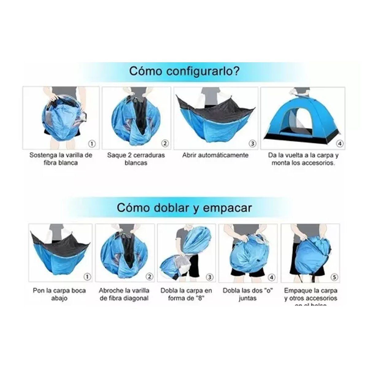 EDWINAYY - Tiendas Casa Campa?a 3 Personas/gran Espacio /fácil Instalar