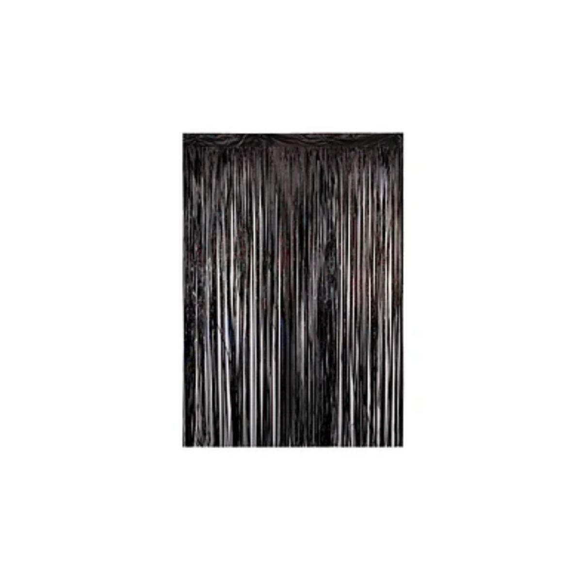 GENERICO - Cortina Cotillon Negra 100x300cm
