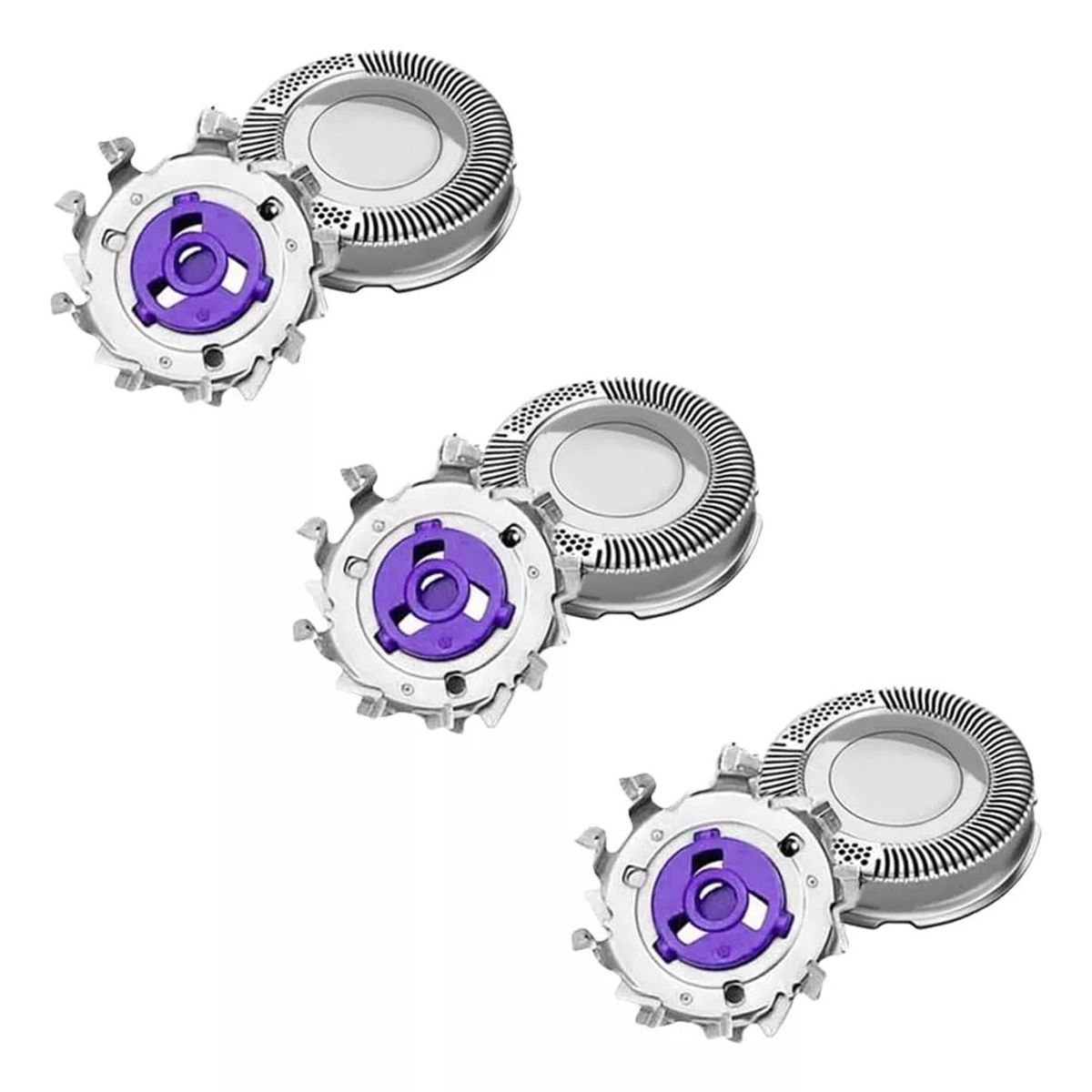 KUANGYE - 3 Repuesto Cuchilla Maquina Afeitar Con Rejilla Para Philips