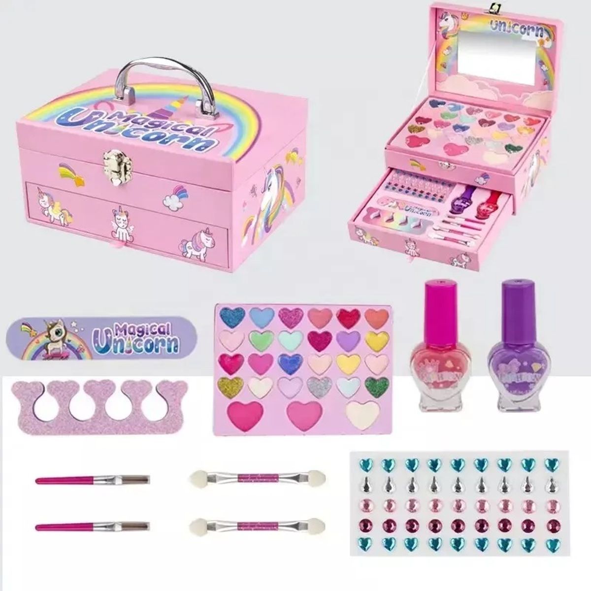 TNAKIEX - Juego De Juguetes De Maquillaje Cosmético Para Niños Set