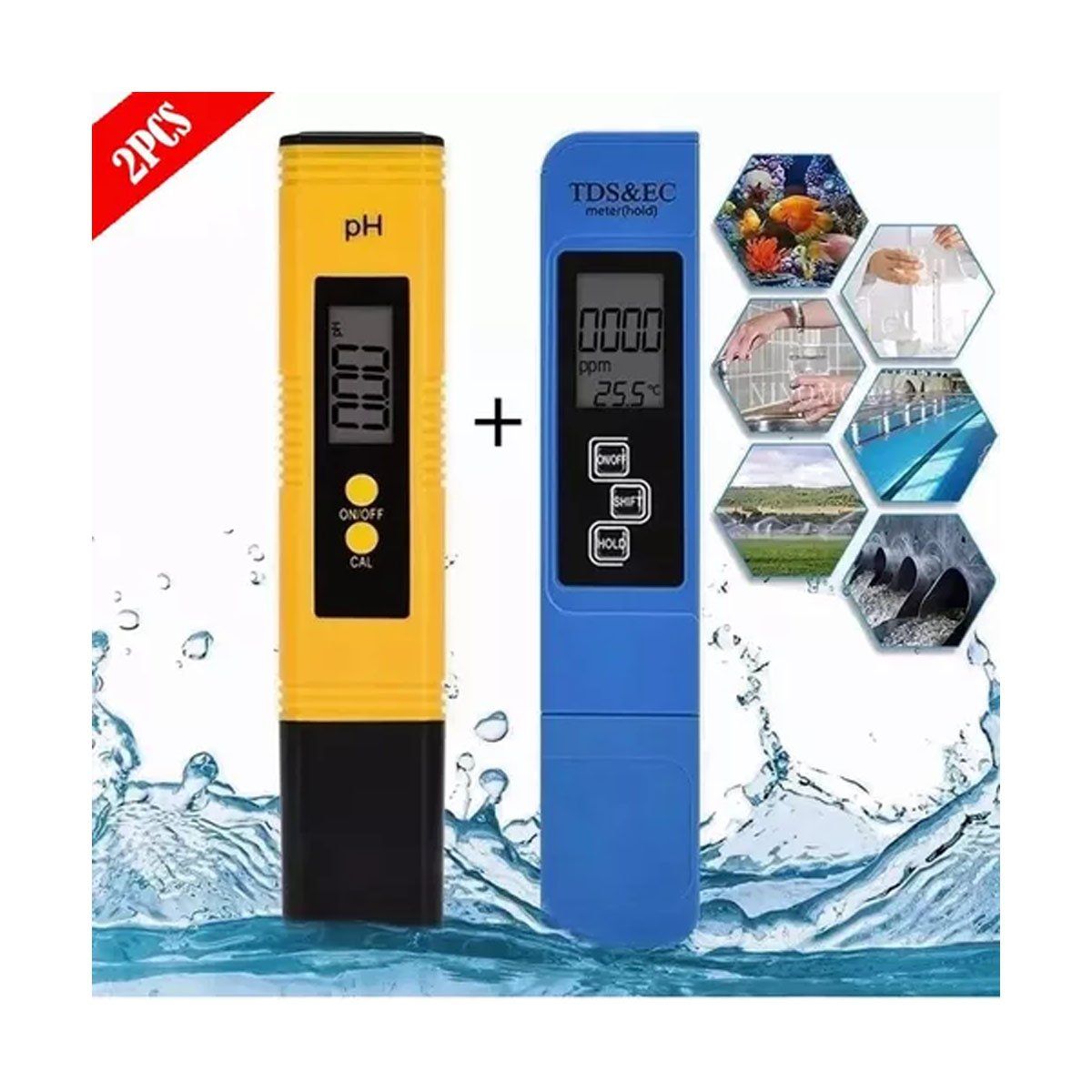 EDWINAYY - Medidor De Ph Digital+medidor De Ec tdspreciso
