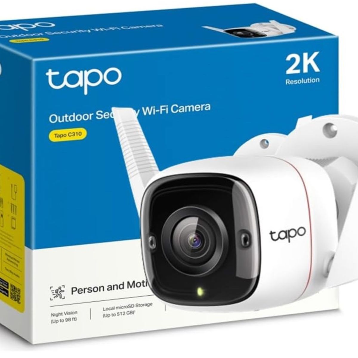 TP LINK - Cámara De Seguridad Tapo C310 Wi-Fi 2k Visión Nocturna