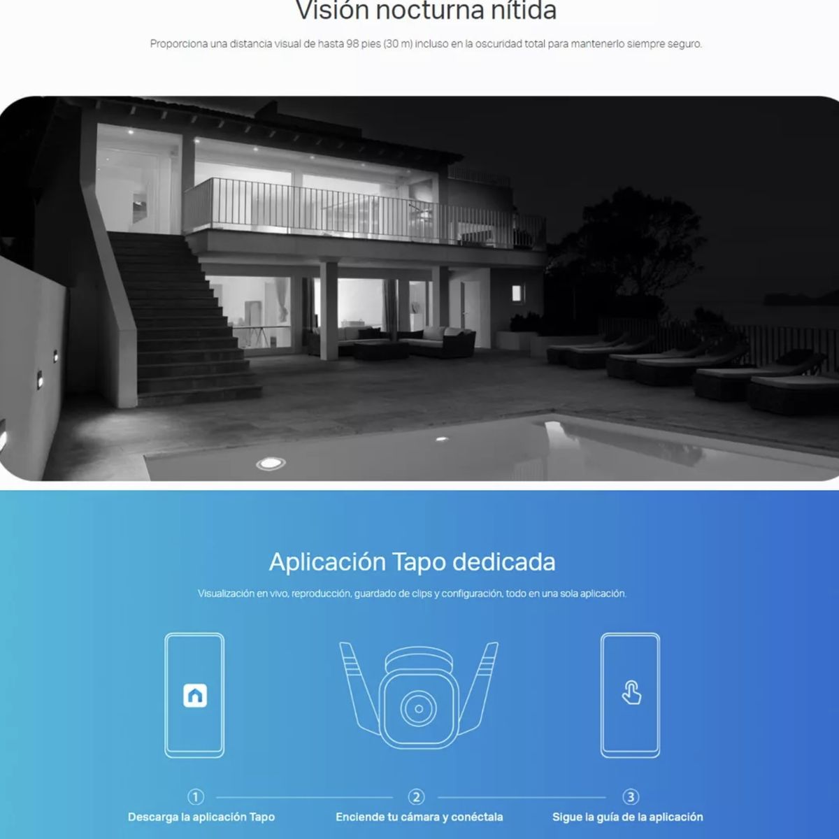 TP LINK - Cámara De Seguridad Tapo C310 Wi-Fi 2k Visión Nocturna