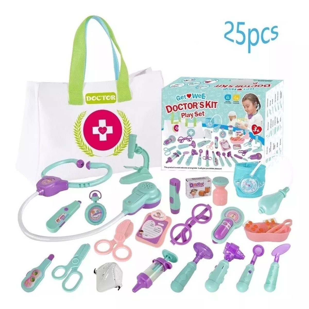 TNAKIEX - 25 Juguetes Medico Doctor Niños Infantil Con Luz Y Sonido