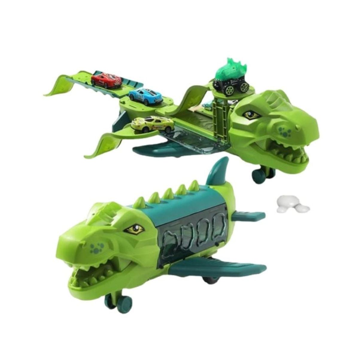 GENERICO - Pista Dinosaurio Track Storage Carros Convertible Avion Niño