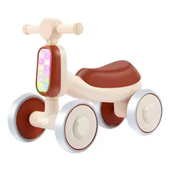 GLOWUP - Triciclo Infantil Bambi luces y sonidos café
