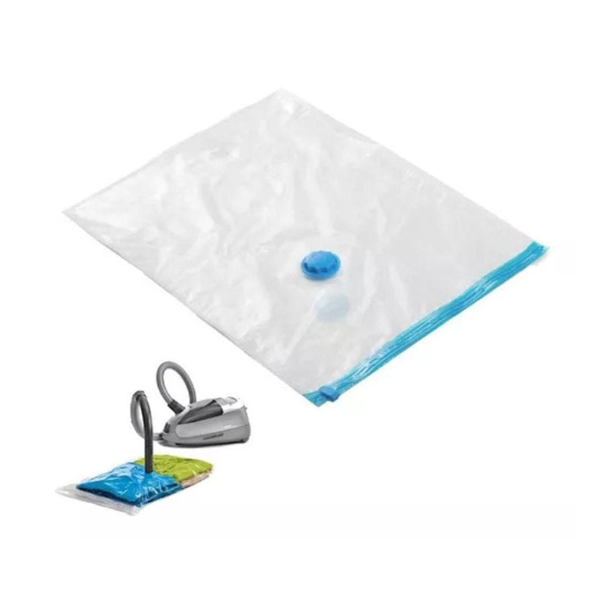 GENERICO - Pack X5 Bolsas Al Vacio Ropa Closet Salva Espacio 80x110cm