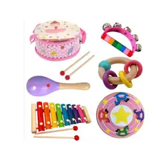 GENERICO - Juguetes Didácticos De Madera Musicales Para Bebés Pack 6