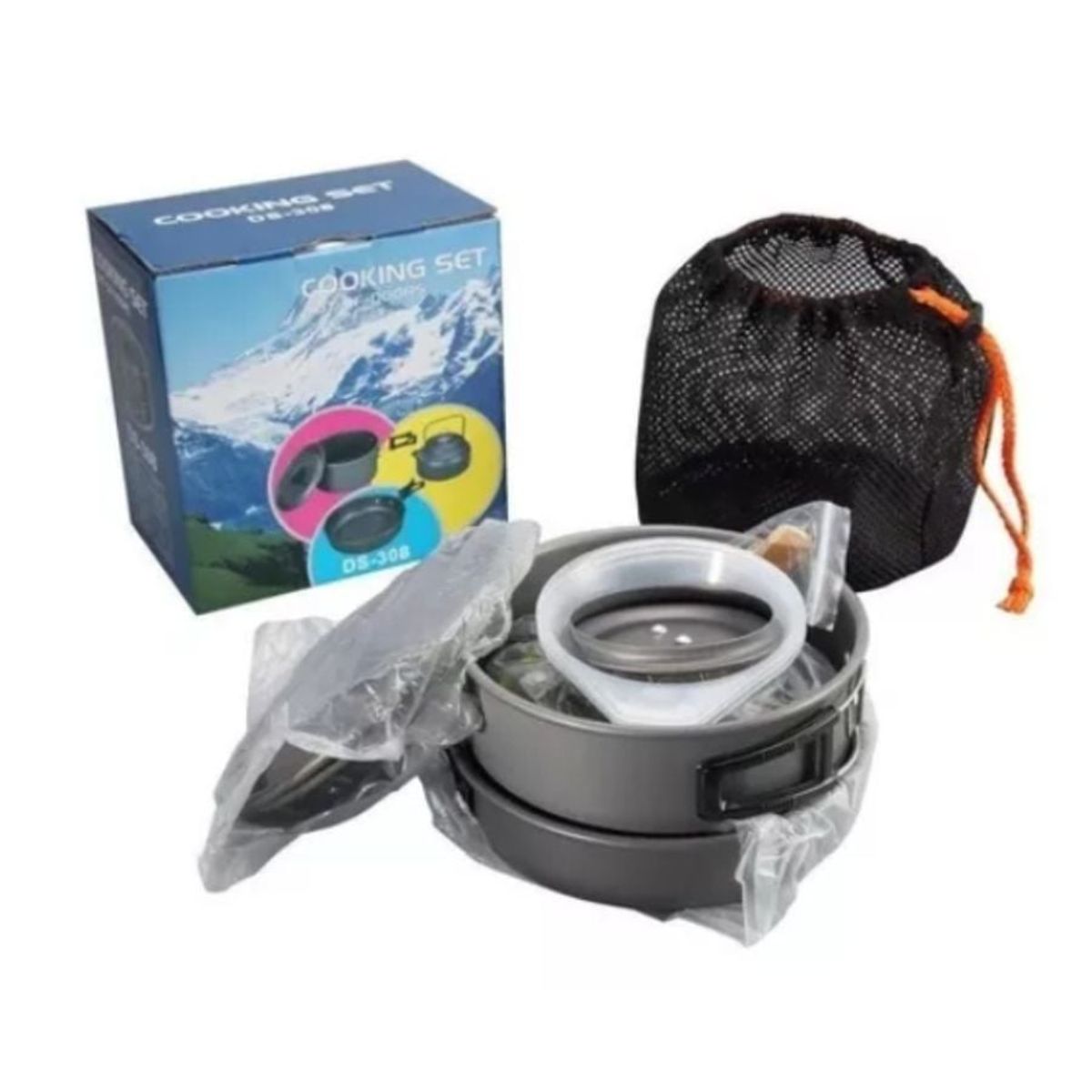 GENERICO - Set Ollas Outdoor Camping Cocinilla Utensilios Ds-308