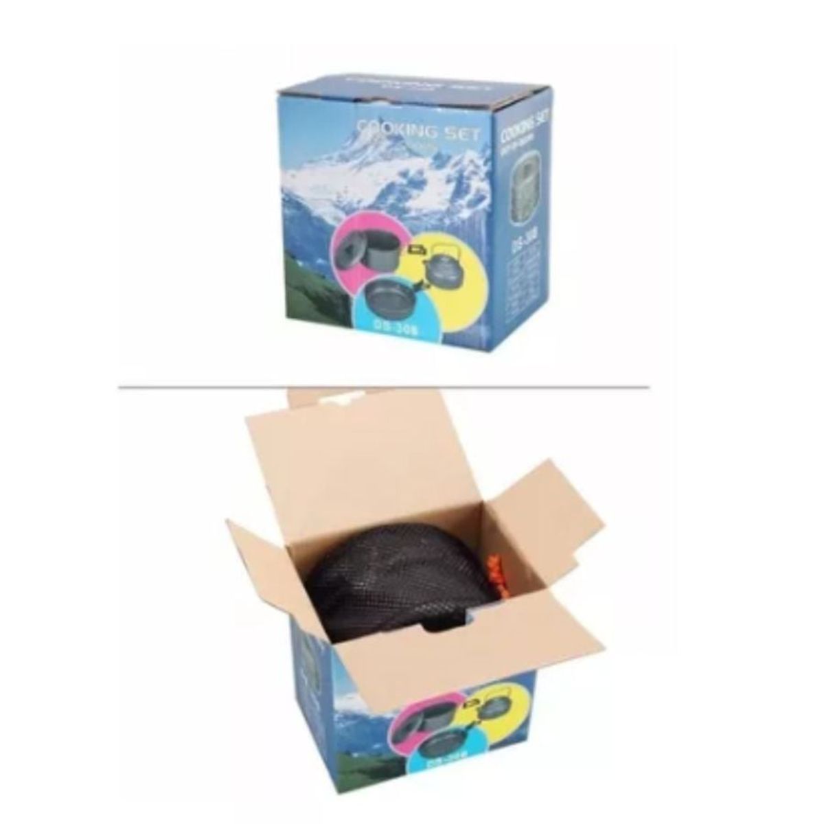 GENERICO - Set Ollas Outdoor Camping Cocinilla Utensilios Ds-308