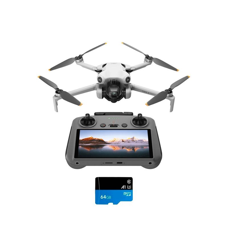 DJI - Drone DJI Mini 4 Pro FMC Plus (RC 2) + Tarjeta 64GB