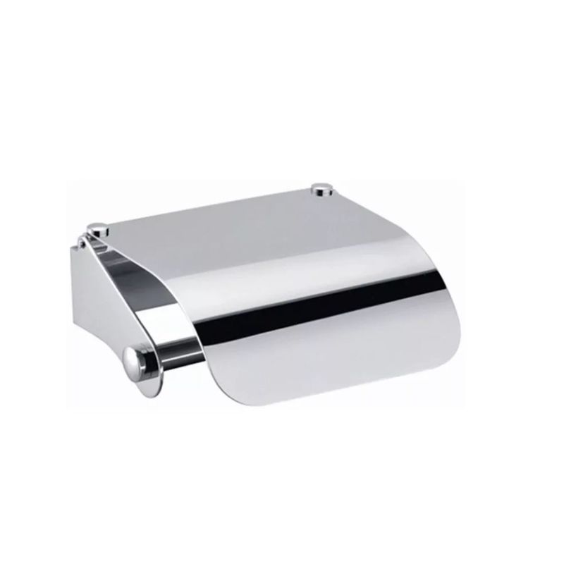 GENERICO - Porta Rollo Papel Higiénico Confort Acero Grey