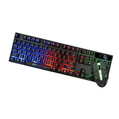 MICROLAB - Kit Teclado Gamer Retroiluminado + Mouse De Precisión Juegos