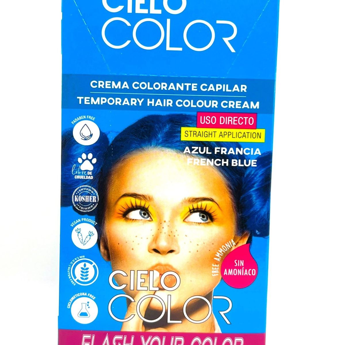 OTOWIL - Tinte Cielo Color Sin Amoniaco Tono AZUL FRANCIA - 50gr Otowil