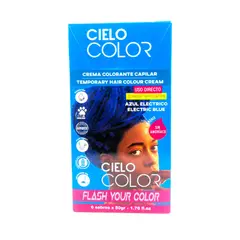 OTOWIL - Tinte Cielo Color Sin Amoniaco Tono AZUL ELECTRICO - 50gr