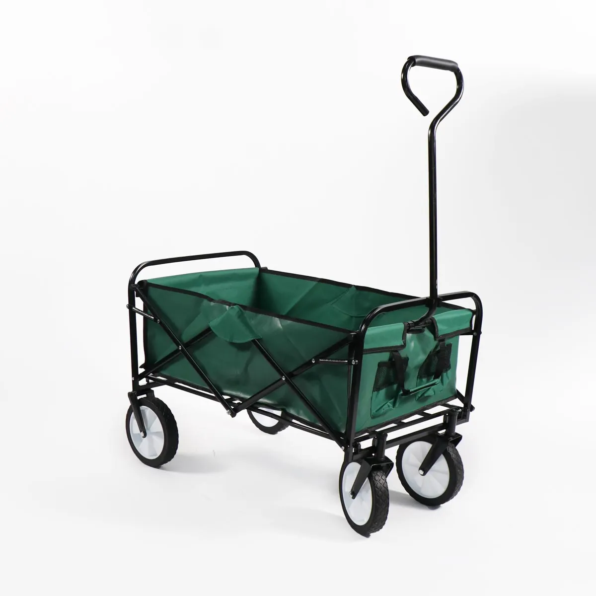 CITYSHOP - Carrito Plegable para Compras de Poliéster 600D Reforzado Capacidad 80 kg Color Verde