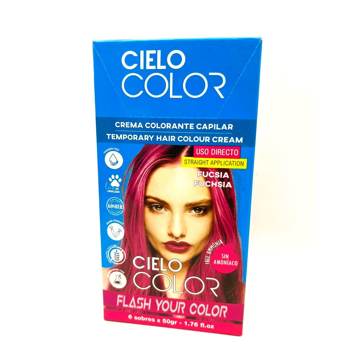 OTOWIL - Tinte Cielo Color Sin Amoniaco Tono FUCSIA - 50gr Otowil