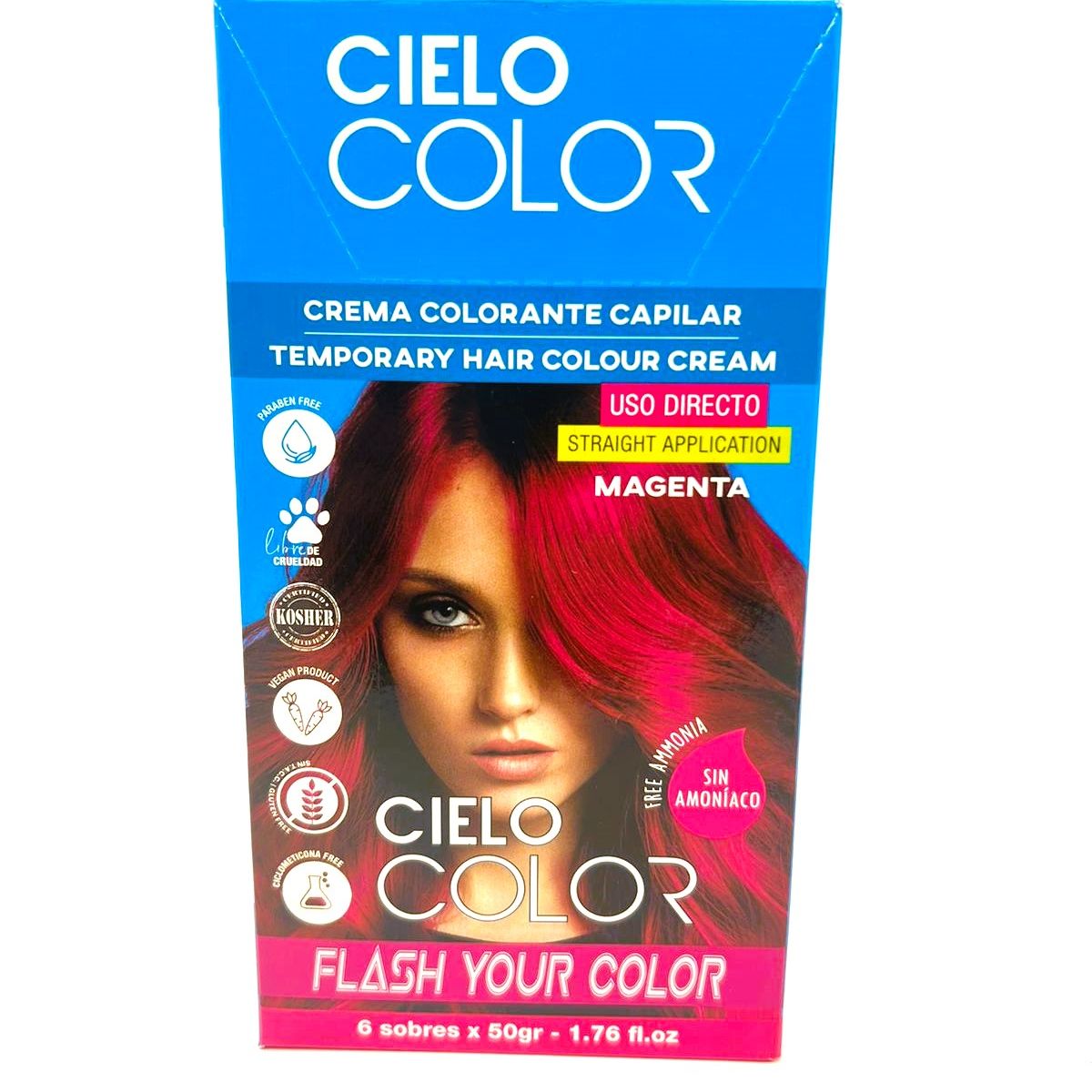 OTOWIL - Tinte Cielo Color Sin Amoniaco Tono MAGENTA - 50gr Otowil