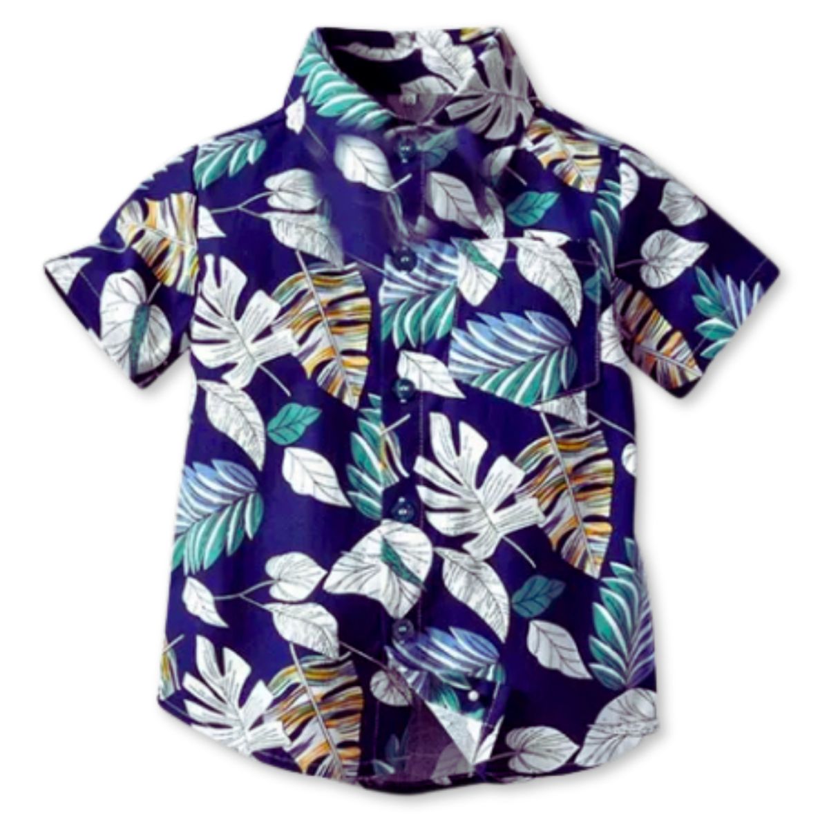 JUMP KIDS - Camisa Hawaiana Manga Corta Niño de 6 Meses a 7 Años Tropical Surtido