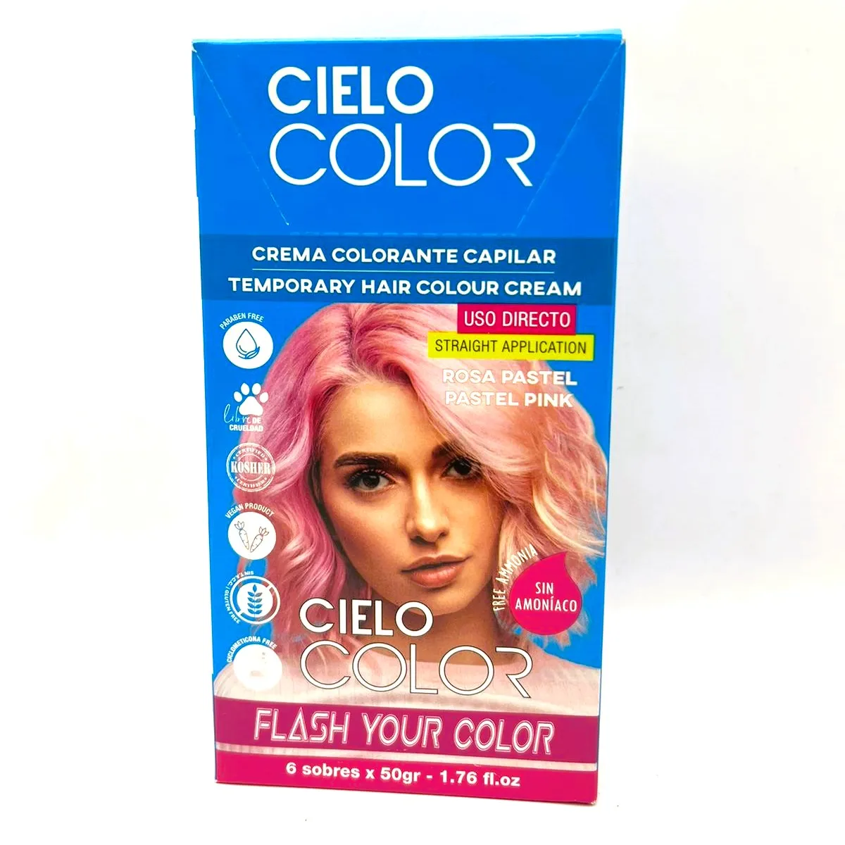 OTOWIL - Tinte Cielo Color Sin Amoniaco Tono ROSA PASTEL - 50gr Otowil