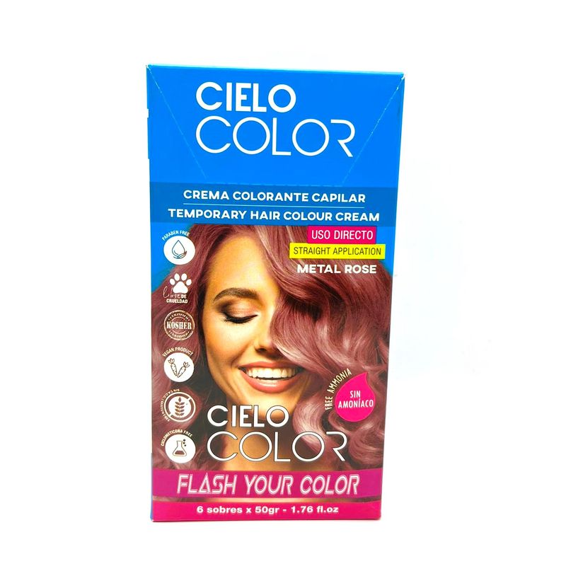 OTOWIL - Tinte Cielo Color Sin Amoniaco Tono ROSA METAL - 50gr Otowil