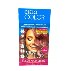 OTOWIL - Tinte Cielo Color Sin Amoniaco Tono ROSA METAL - 50gr