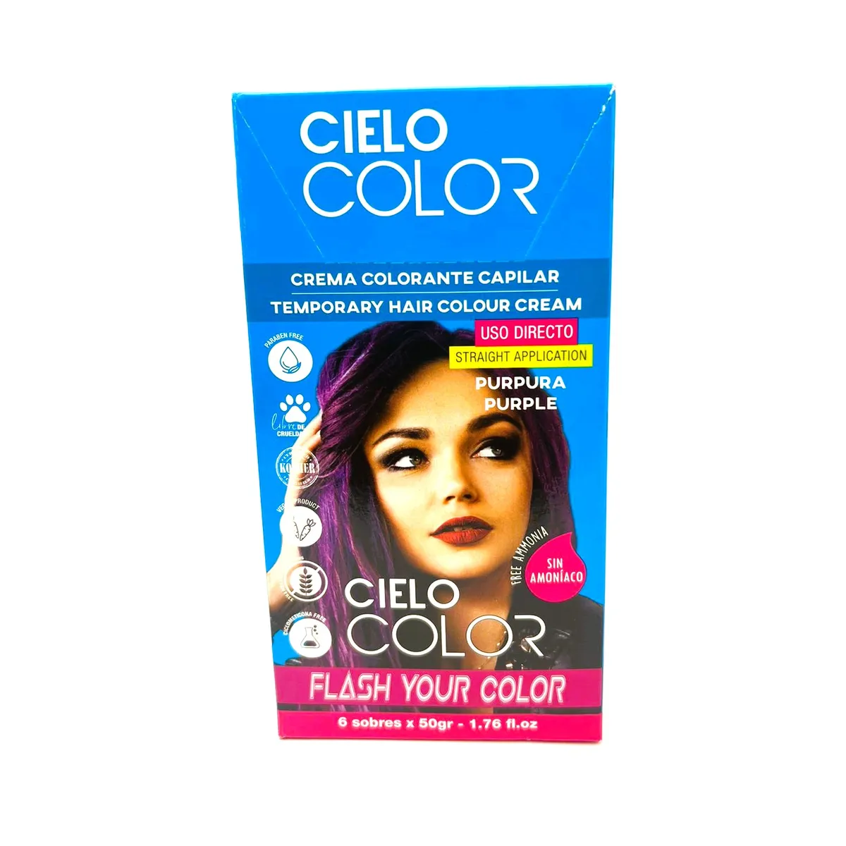 OTOWIL - Tinte Cielo Color Sin Amoniaco Tono PÚRPURA - 50gr Otowil