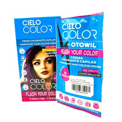 Imagen 2 del producto Tinte Cielo Color Sin Amoniaco Tono PÚRPURA - 50gr