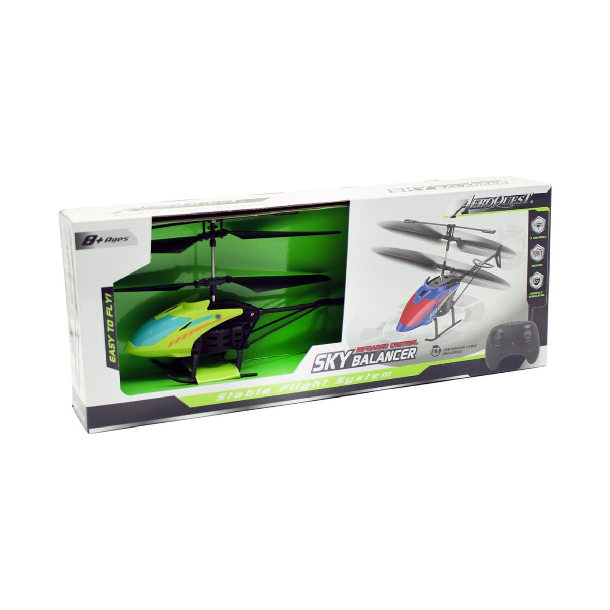 GENERICO - Mini Helicóptero A Control Remoto 2 Canales - SC