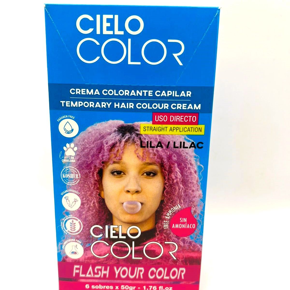 OTOWIL - Tinte Cielo Color Sin Amoniaco Tono LILA - 50gr Otowil