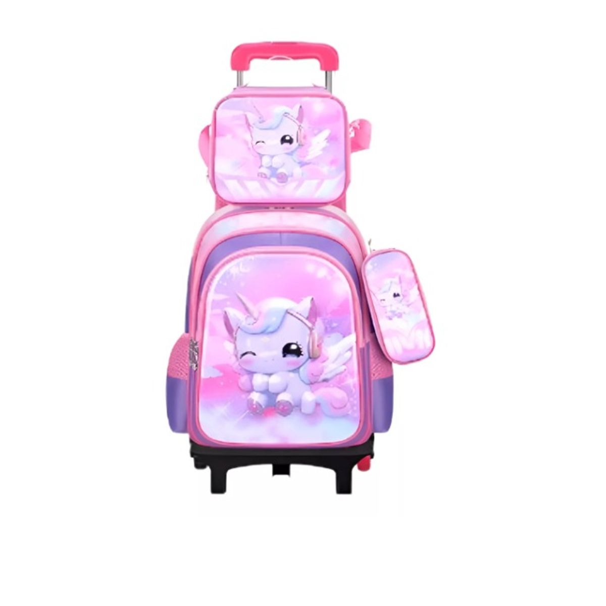 GENERICO - Mochila Escolar Para Niñosniñas Maleta Con Ruedas