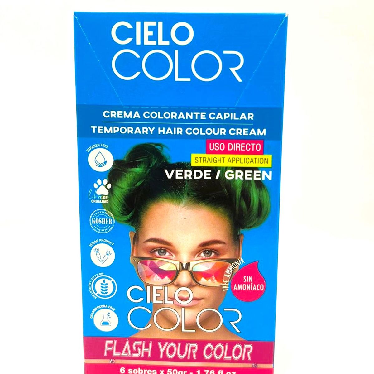 OTOWIL - Tinte Cielo Color Sin Amoniaco Tono VERDE - 50gr Otowil
