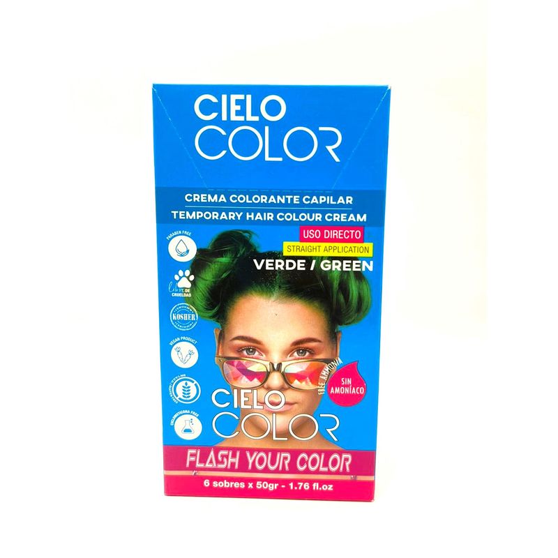 OTOWIL - Tinte Cielo Color Sin Amoniaco Tono VERDE - 50gr Otowil