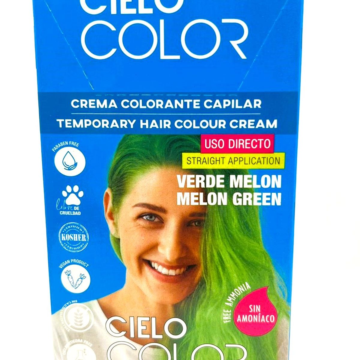 OTOWIL - Tinte Cielo Color Sin Amoniaco Tono VERDE MELÓN - 50gr Otowil