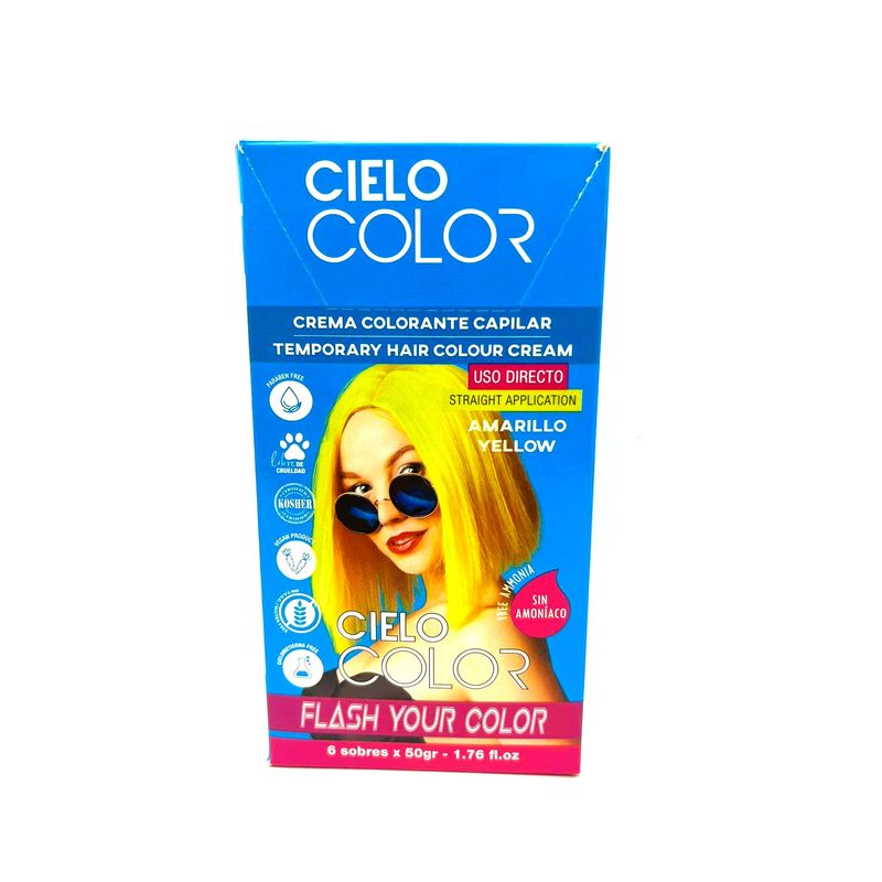 OTOWIL - Tinte Cielo Color Sin Amoniaco Tono AMARILLO - 50gr Otowil