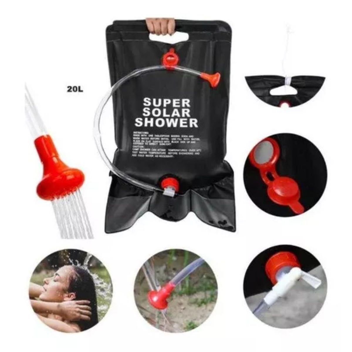 GENERICO - Ducha Portátil Solar Camping Playa 40 L Exterior Compacta