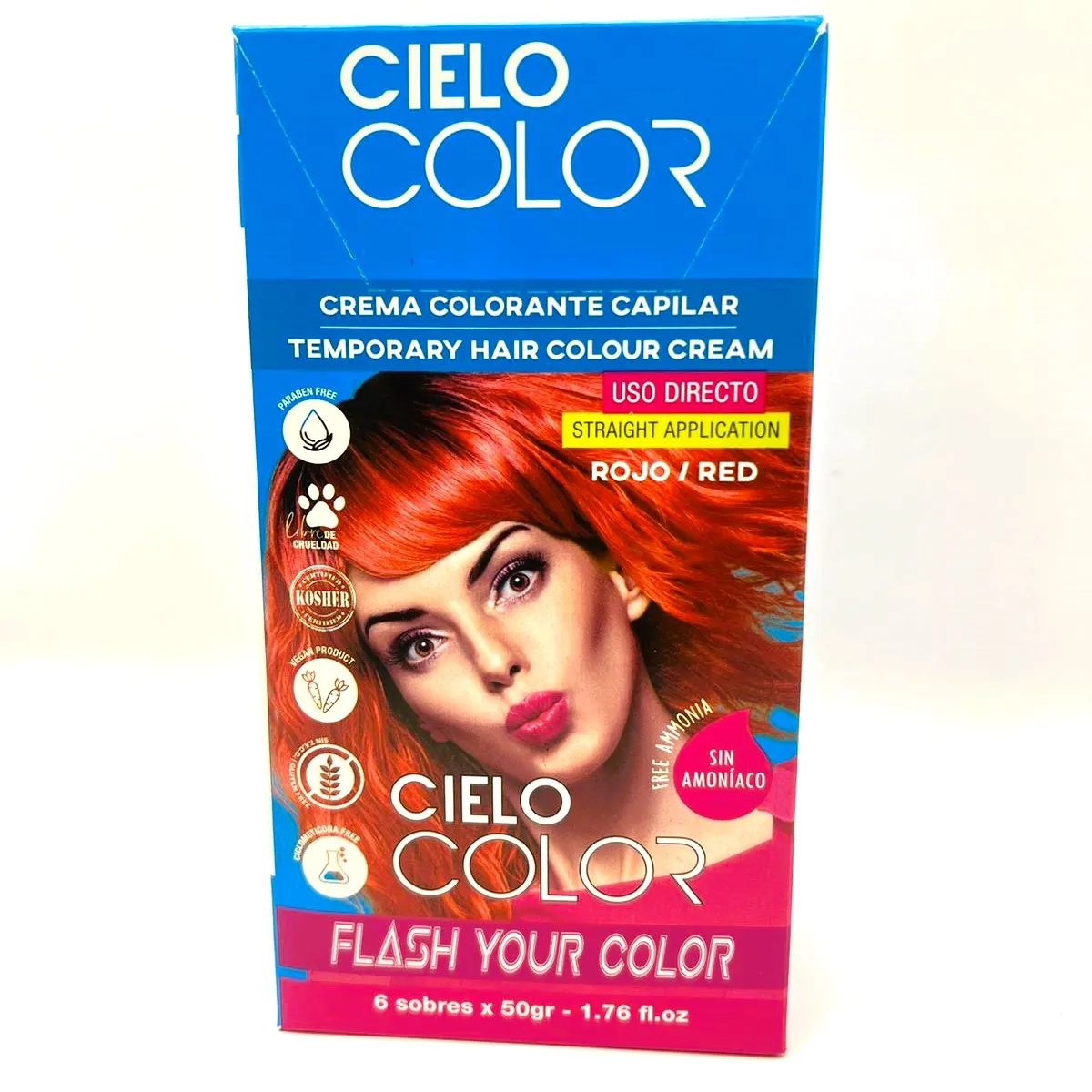 OTOWIL - Tinte Cielo Color Sin Amoniaco Tono ROJO - 50gr Otowil