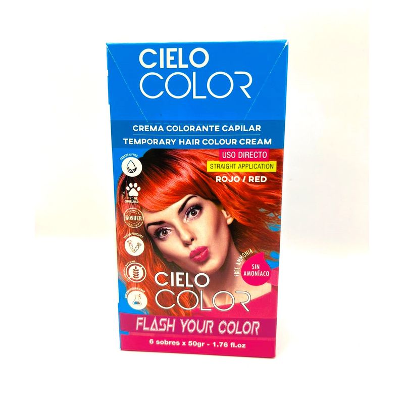 OTOWIL - Tinte Cielo Color Sin Amoniaco Tono ROJO - 50gr Otowil